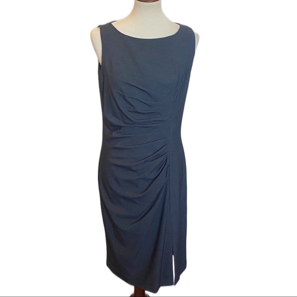 🎈Calvin Klein runched gray dress size 8